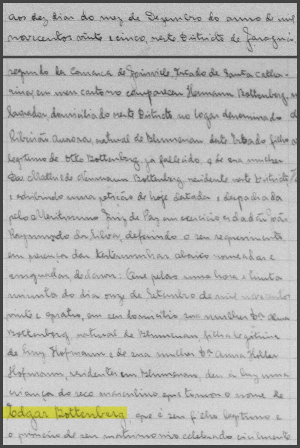 Nascimento - Edgar Bottenberg