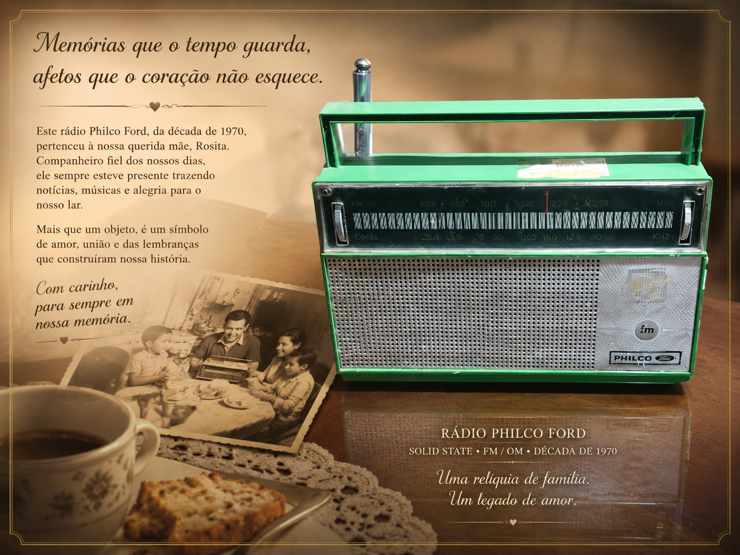 Rádio Portátil Philco Ford