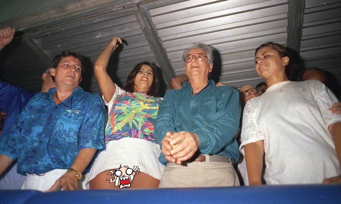 Itamar Franco e Lilian Ramos
