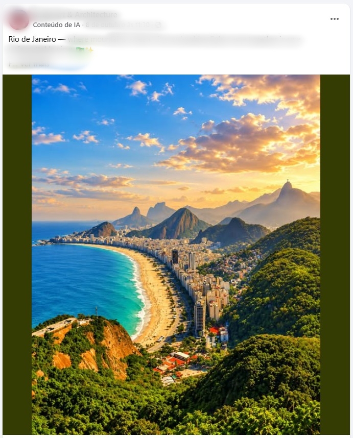 Imagens criadas com Inteligência Artificial mas fora da realidade
