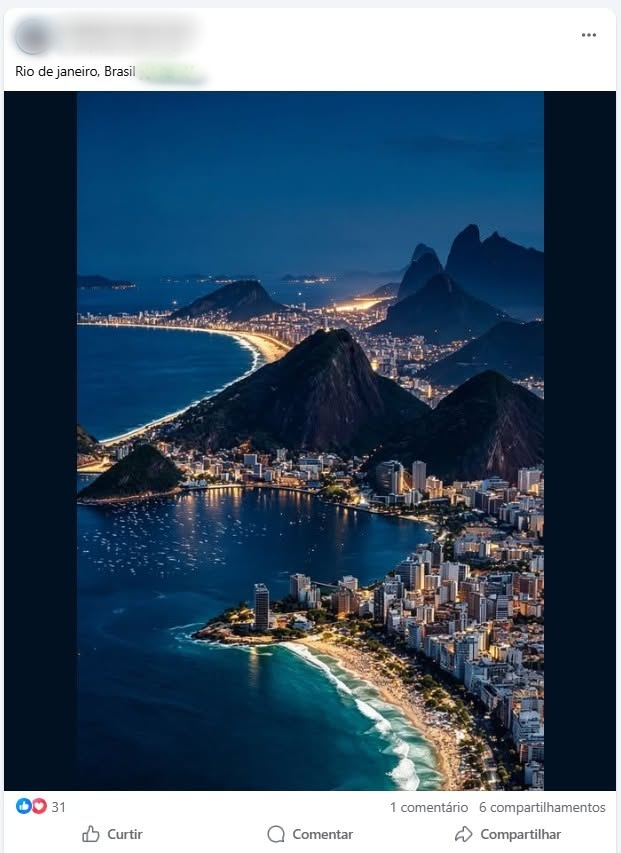 Imagens criadas com Inteligência Artificial mas fora da realidade